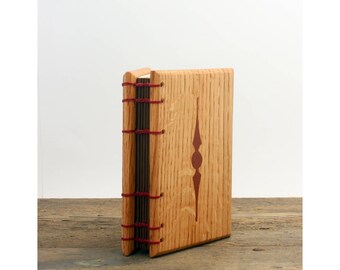 Unique Wooden Instax Photo Album - Oak Wood Instant Photo Album with Crushed Fire Opal Inlay - First Anniversary Gift - Polaroid Album