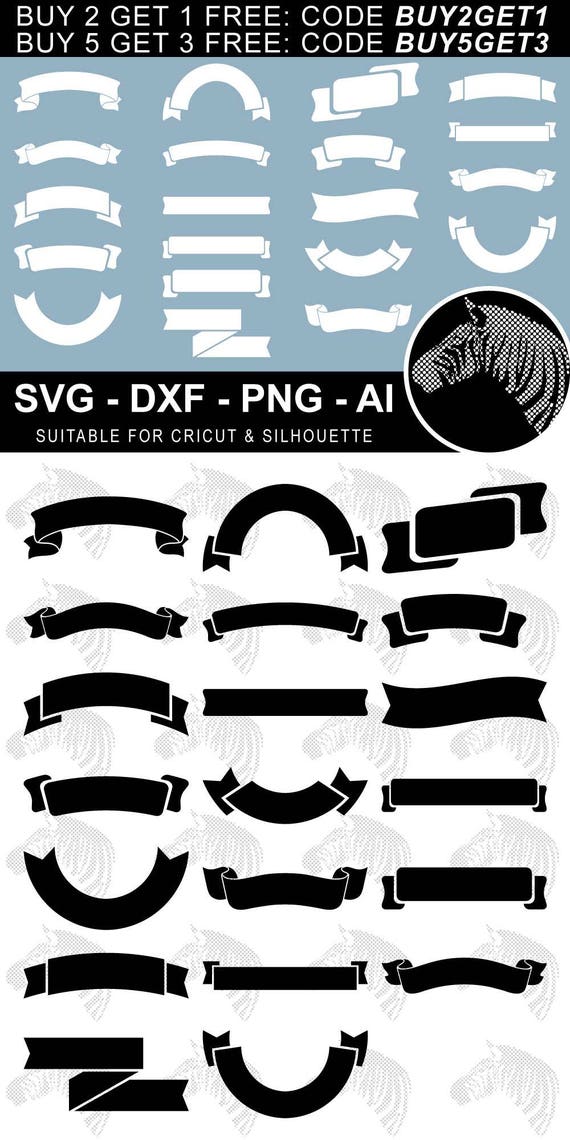 Download Banner SVG Ribbon SVG Files for Cricut Silhouette Laser Cut
