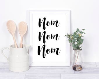 Nom Nom Nom, Kitchen Print
