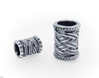 Viking Beard Rings - Dwarven Beard Beads - Suitable for Vikings or Dwarves.Anneau Barbe.Anillo de la barba.FREE bonus: small rubber band