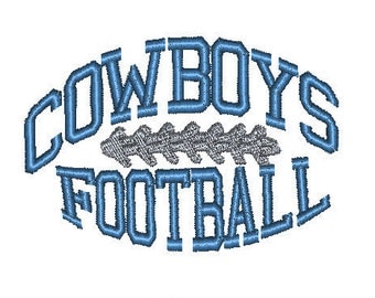 COWBOYS FOOTBALL - embroidery design 4 x 4 - baby burpcloth or bib design Dallas Cowboy Cowboys football