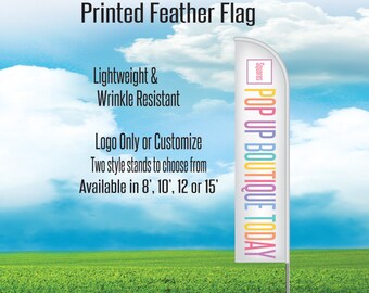 Printed Flag - Feather Flag - Consultant Flag for Pop Up