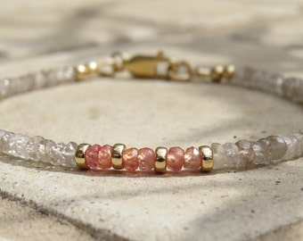 Sapphire & Earth Mined Zircon Bracelet