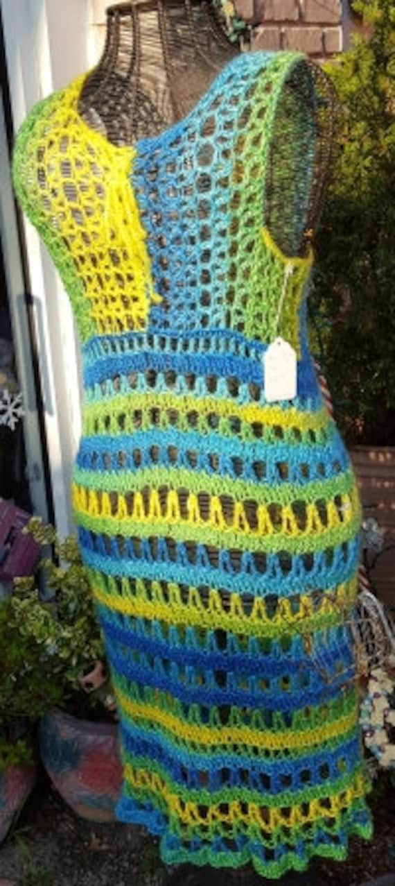 Colorful Crochet Dress