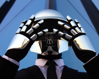 Complete Daft Punk Thomas Look Helmet + Gloves+Anatomic+balaclava *FAN-MADE REPLICA*