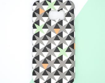Geometric Samsung Galaxy S6 Case // Geometric Samsung Galaxy S7 Case // Geoemetric Phone Hard Case // Matt Samsung Galaxy Case