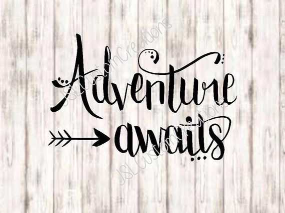 Download Adventure Awaits SVG PNG EPS Dxf Cut Files Hand Lettered