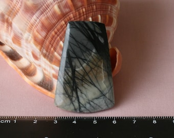 Fantastic Tri-Color Picasso Marble 48 x 31 Cabochon (3)