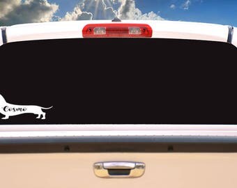 Dachshund dog vinyl decal