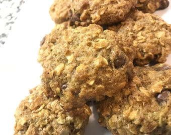 Oatmeal Chocolate Chip Lactation Cookies ! One Dozen