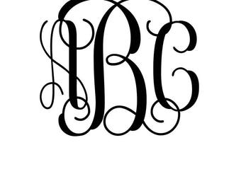 Cursive C Monogram Svg - Layered SVG Cut File - Download All Free Font ...