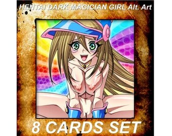 Yugioh Orica Anime Dark Magician Girl Hentai Alternate Art Set of 8 cards