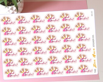 Wash Make-up Brushes Stickers - Decorative Bright Cosmetics Bullet Journal Handmade Stickers - Wash Brushes Make-up Planning