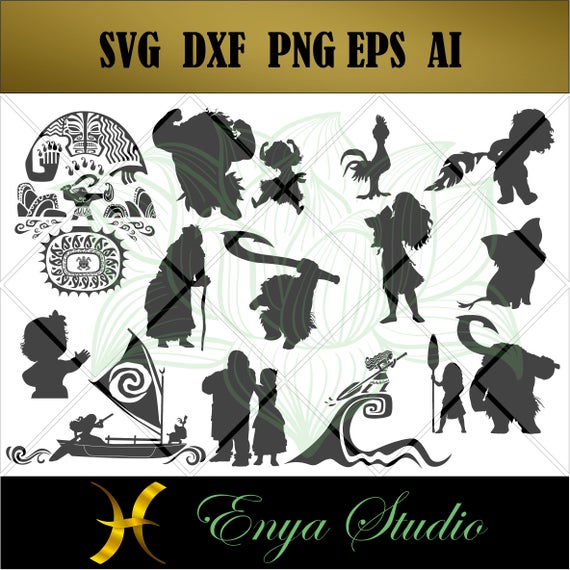 Download Moana svg Maui svgGrandma svgSilhouette StudioSVG Files
