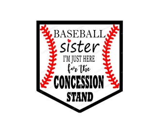 Download BASEBALL SISTER SVG file Baseball Svg for T shirts Hats