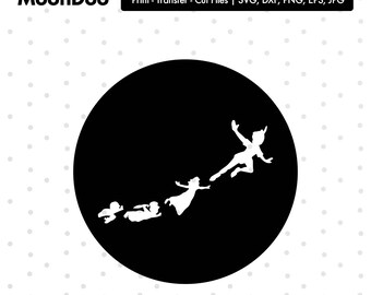Peter Pan Clipart, Peter Pan svg For Silhouette For Cricut, Vector Cutting Files Vinyl Decal, Monogram Svg Silhouette, Peterpan