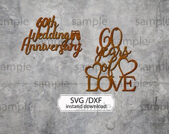 Free Free 52 60Th Wedding Anniversary Svg SVG PNG EPS DXF File