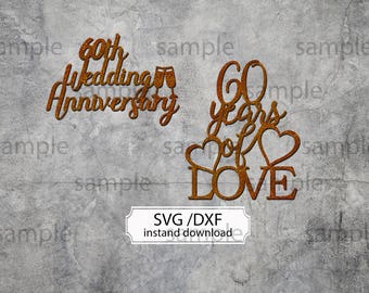 Free Free 213 60Th Wedding Anniversary Svg SVG PNG EPS DXF File