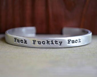 Fuck Fuckity Fuck - Funny Jewelry - Gifts for People Who Curse - Gifts Under 25 - Best Friend Gift - Funny Gift - Gifts for Angry People