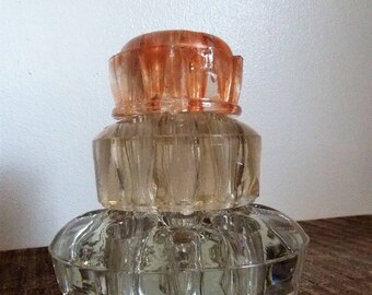 Collection of Three Vintage Glass Flower Frogs