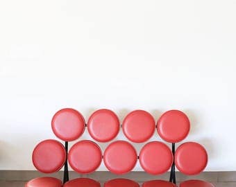 Marshmallow Sofa by George Nelson for Herman Miller RED