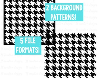 Houndstooth Background Pattern SVG, Cricut Cut Files, Silhouette Cut File, SVG Files