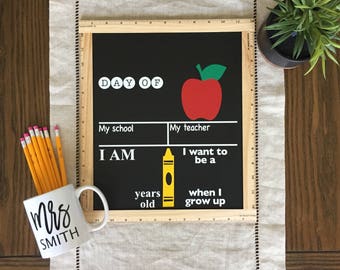 Back To School Chalkboard | Back To School Sign | First Day Of School Chalkboard | First Day Of School Sign | Kids Chalkboard | Chalkboard