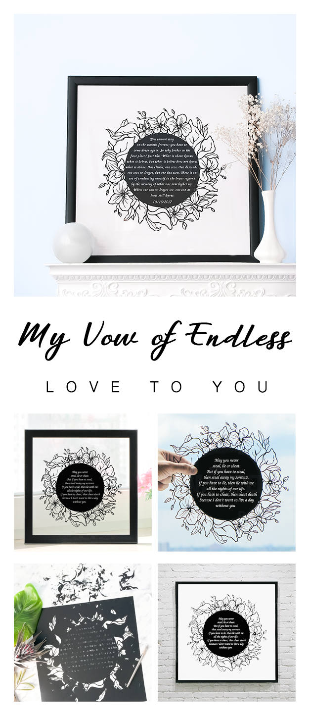Wedding Vow Gift Vow Renewal Gift Wedding Vow Keepsake
