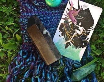 Teal & Moon Divination Bag