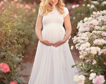 Luna Skirt • Chiffon Wrap Skirt • Removable Chiffon Skirt • Photo Shoot Skirt • Wrap Skirt • Mix & Match Maternity
