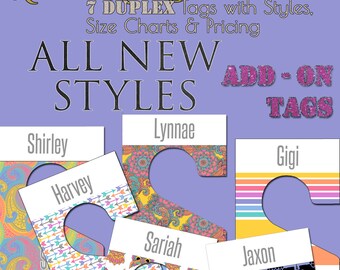 Double Sided - Retailer Clothing Rack Dividers - 7 Style NEW STYLES - Complete Ready to Use