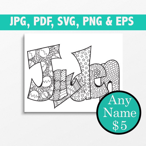 Color Your Name JAYDEN Printable coloring pages in .jpg
