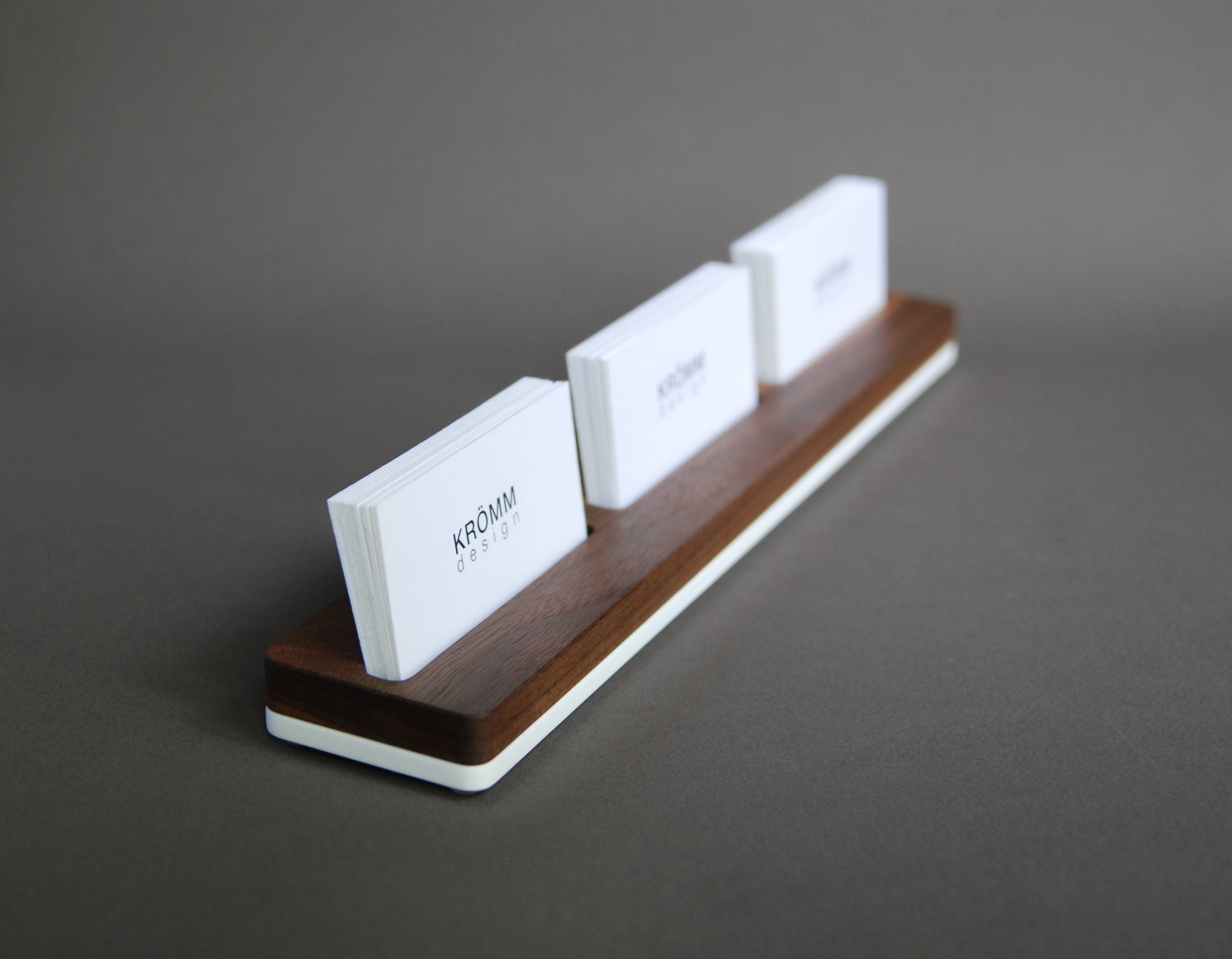 Wood Business Card Stand / Three Business Card Stand ...