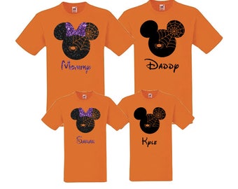 Halloween Family Mickey Minnie Shirts, Halloween, Matching Vacation Shirts, Disney Shirts Vacation, Mickey Head Shirts, Pumpkin, fall