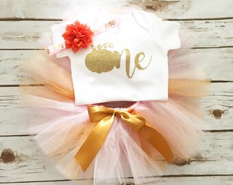 First Birthday Outfit Girl - Pumpkin Birthday - Pumpkin First Birthday - Little Pumpkin - Fall First Birthday - 1st Birthday - Smash Cake