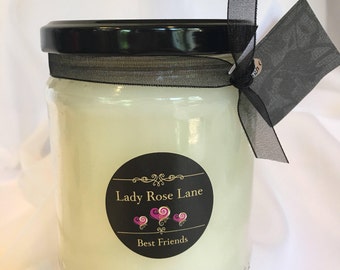 Vanilla Candle, Vanilla Bean Candle, Vanilla Scented Candle, Vanilla Bean Fragrance Candle, Vanilla Fragrance Candle, Best Friends Candle
