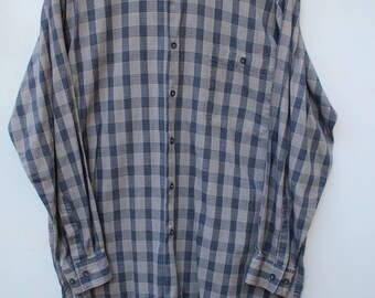 90s band collar shirt