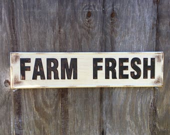 Farm fresh sign | Etsy