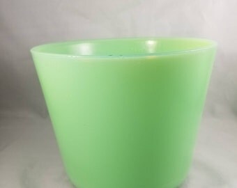 McKee Jadite Canister. Jadite Vase or Planter