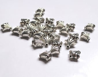 10 Pandora Style Charm, Antique Silver Charm, Fits Pandora, Thomas sabo and European Charms, 9mm