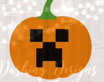 DIGITAL DOWNLOAD svg png video game nintendo xbox playstation minecraft party heat transfer minecraft birthday halloween svg pumpkin svg