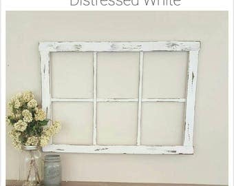 Window Wall Decor rustic window frame | etsy Window Wall Decor rustic window frame | etsy