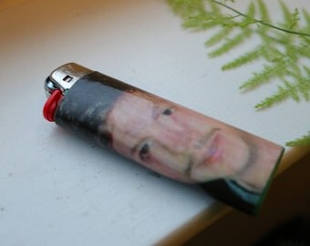 Micheal Cera Mustache custom BIC lighter