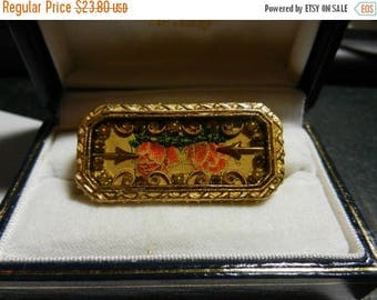Summer Sale Signed John Wind MAXIMAL ART Vintage Love Roses Brooch Pin large