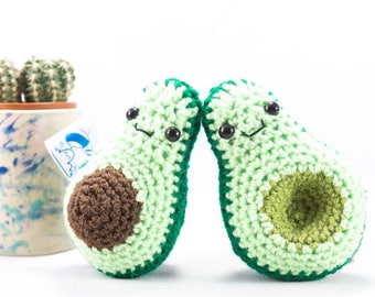 Vegan avocado, Crochet Avocado fruit buddy's, avocado decoration
