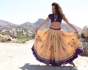 tribal fusion belly dance top/dance top/cholli/dance clothing/purple/red/black/green/brown/white