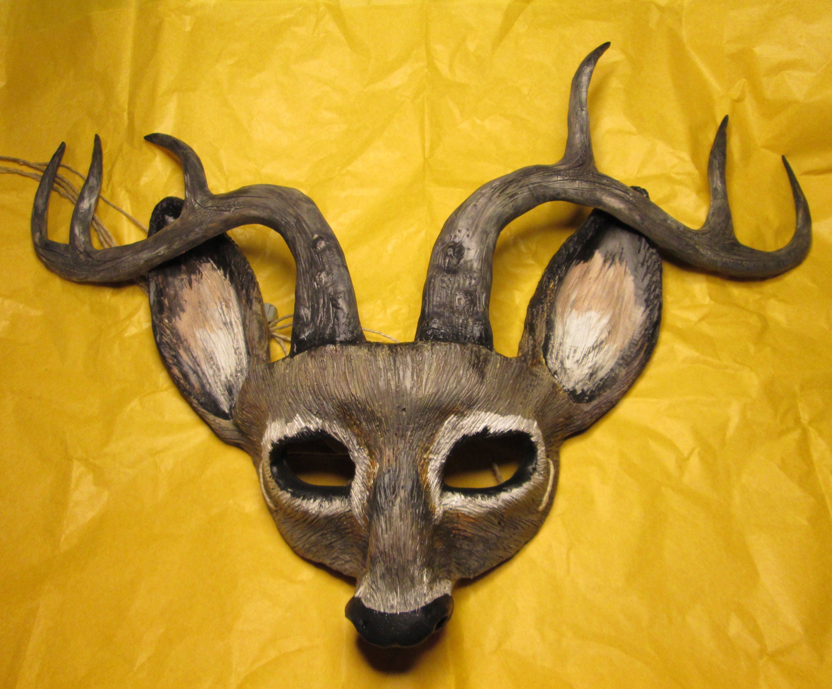 Deer mask Antlers options costume mask choose doe or stag