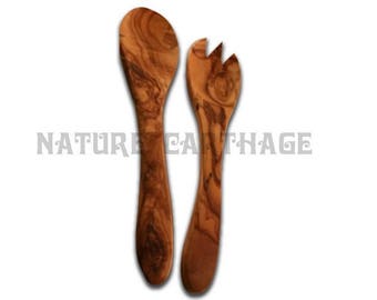 Covered 30 cm olive wood salad. Olive Wood covered