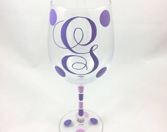 Personalized Wine Glass, Personalized Wine Glasses, Monogram Wine Glass, Monogram Wine Glass, Custom Wine Glass, Custom Wine Glasses