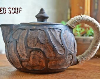 Ceramic teapot, ceramic tea pot, clay teapot, stoneware teapot